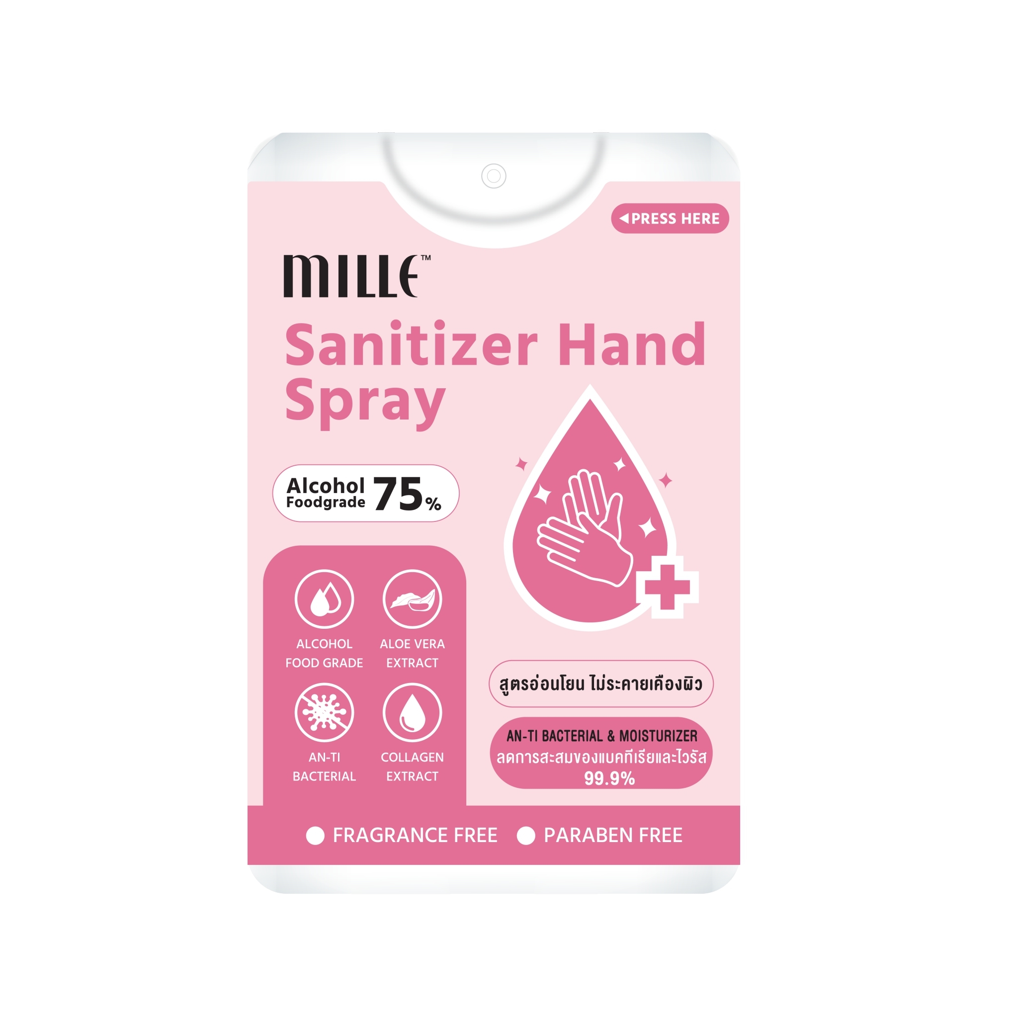 MILLE สเปรย์ล้างมือ SANITIZER HAND SPRAY