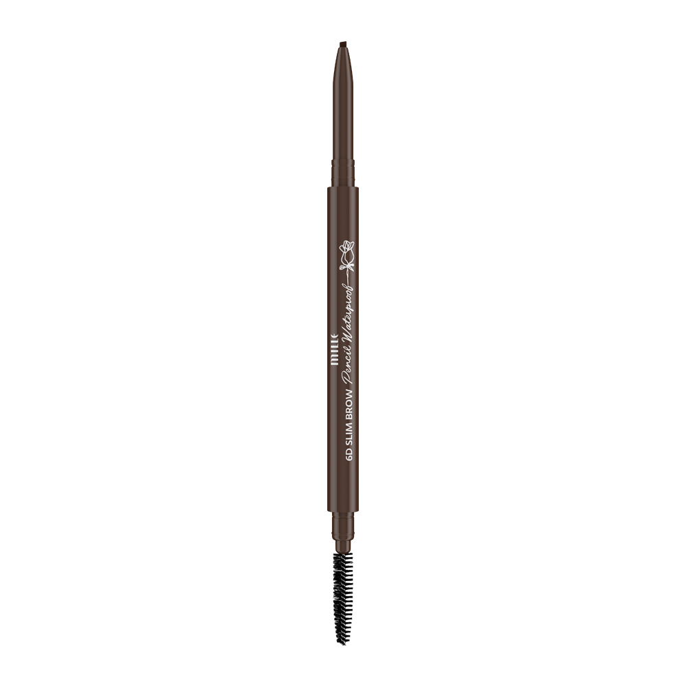 MILLE ดินสอเขียนคิ้วหัวเรียวเล็ก 6D SLIM BROW PENCIL WATERPROOF 0.05G.