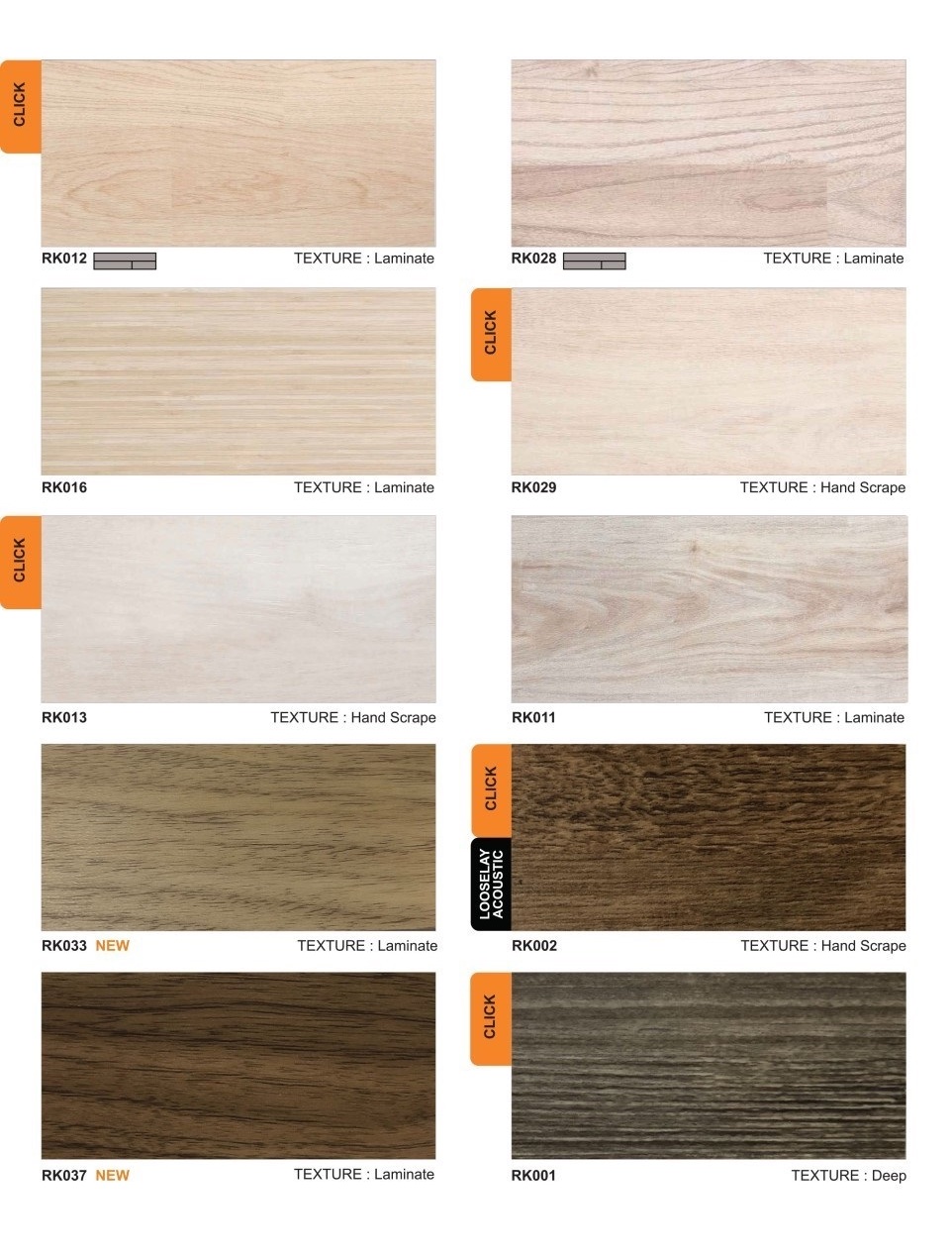 Rectango Rk021 ลายไม้ Rectango 3 มิล