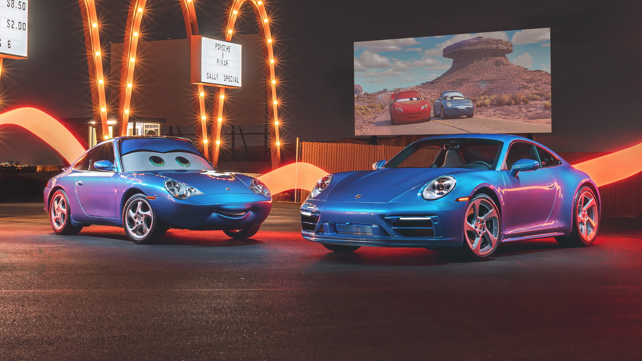 คันเดียวในโลก!! Porsche x Pixar เปิดตัว 911 Sally Special จากหนัง Cars 