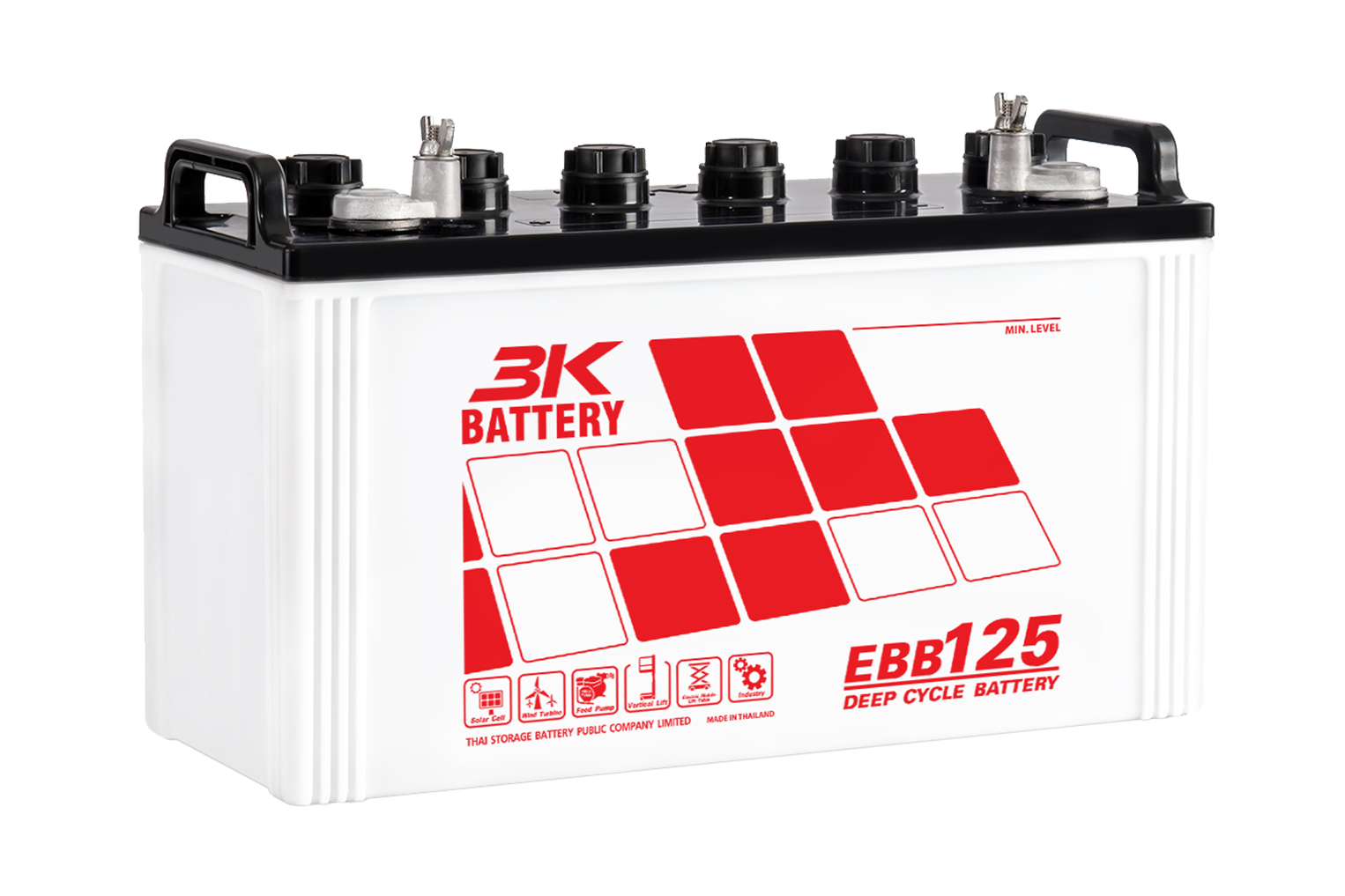 Battery Deep Cycle 3K EBB125 12V 125Ah