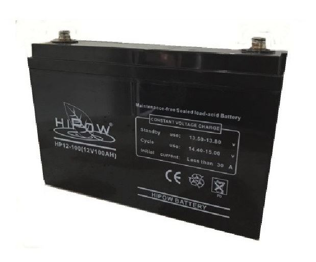 แบตเตอรี่ HIPOW HP12-100 (VRLA Type) 12V 100Ah