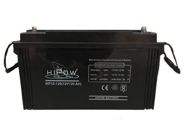 แบตเตอรี่ HIPOW HP12-120 (VRLA Type) 12V 120Ah