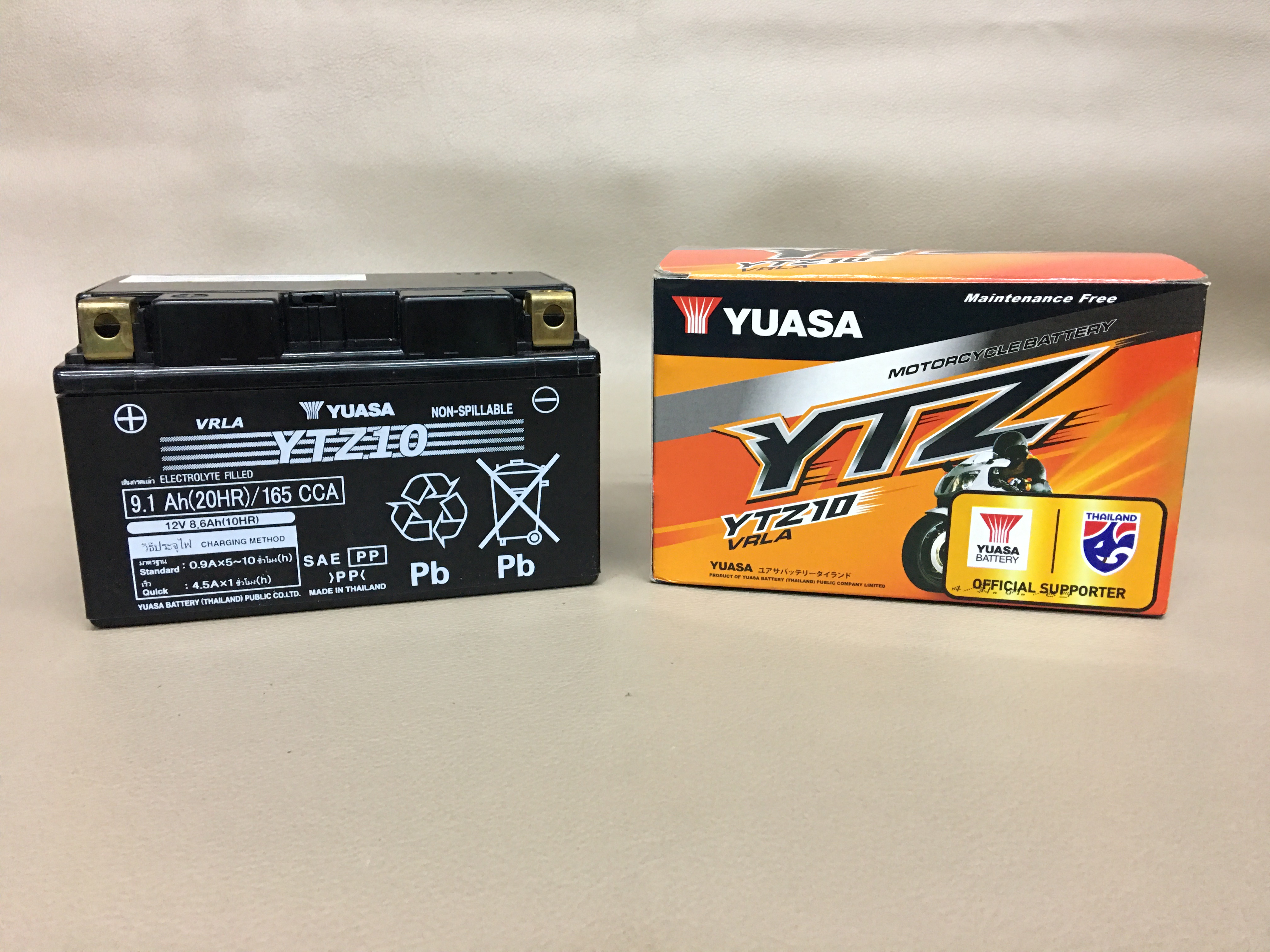 Battery YUASA YTZ10 (Maintenance Free Type) 12V 8.6Ah