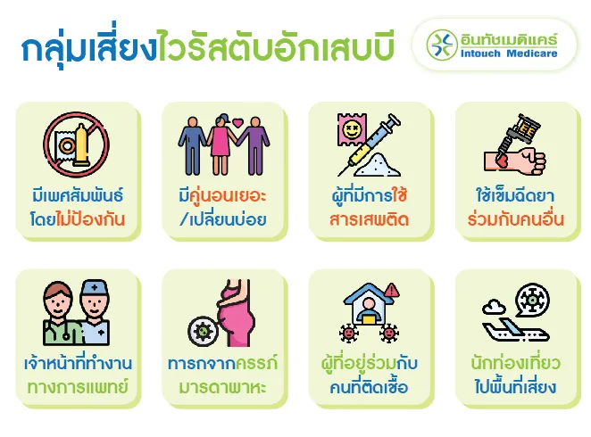 กลุ่มเสี่ยงไวรัสตับอักเสบบี กลุ่มเสี่ยงไวรัสตับอักเสบบี