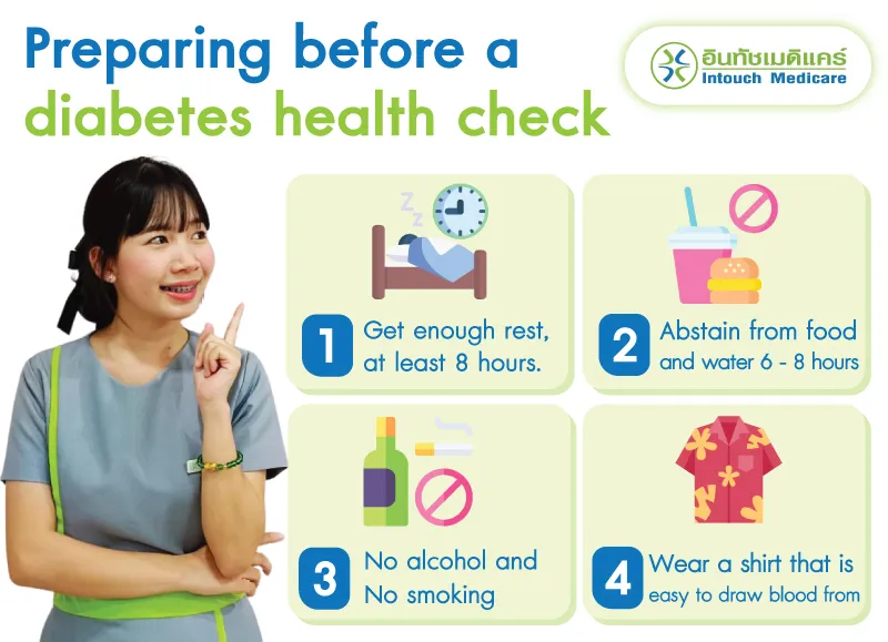 Preparation before health check-up diabetes Preparation before health check-up diabetes