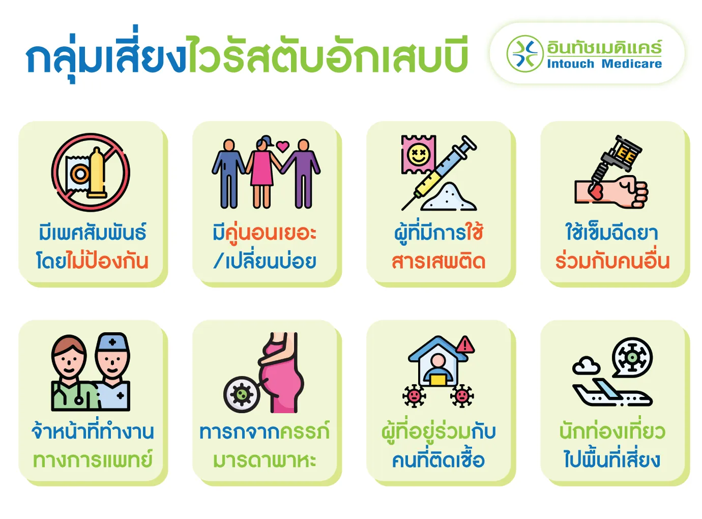 กลุ่มเสี่ยงไวรัสตับอักเสบบี