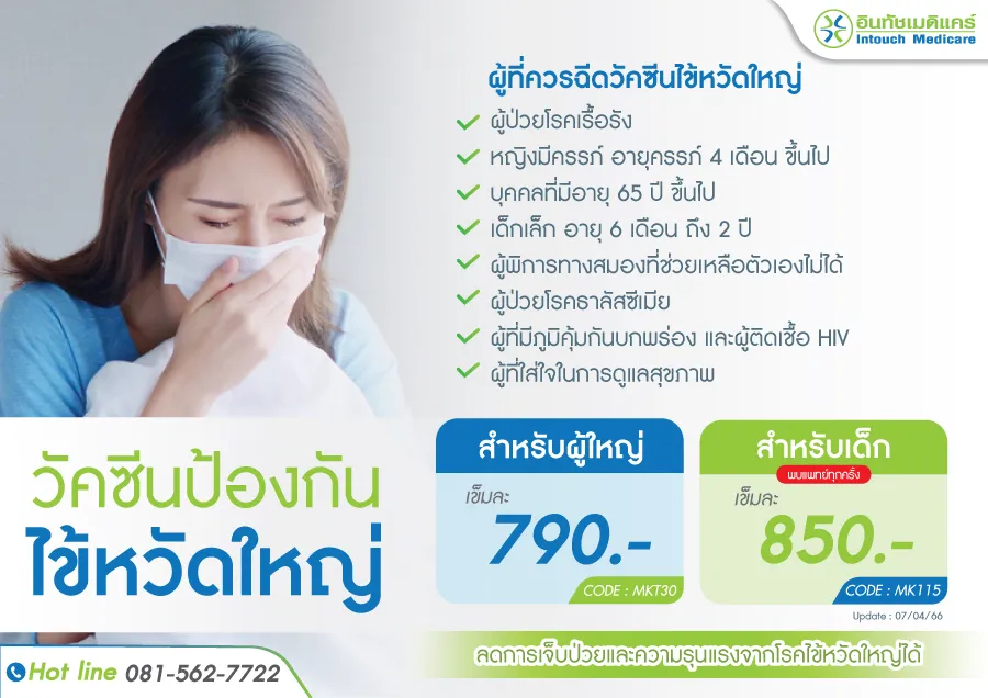 ราคาวัคซีนป้องกันไข้หวัดใหญ่ ราคาวัคซีนป้องกันไข้หวัดใหญ่