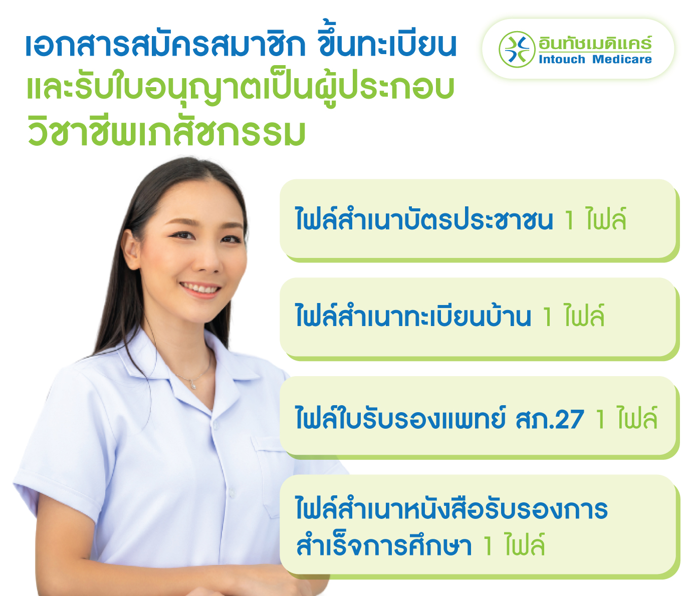 เอกสารสมัครสมาชิก ขึ้นทะเบียนและรับใบอนุญาตเป็นผู้ประกอบวิชาชีพเภสัชกรรม