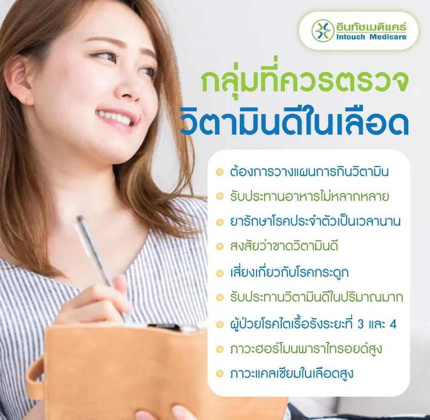 กลุ่มที่ควรตรวจดูวิตามินดีในเลือด กลุ่มที่ควรตรวจดูวิตามินดีในเลือด