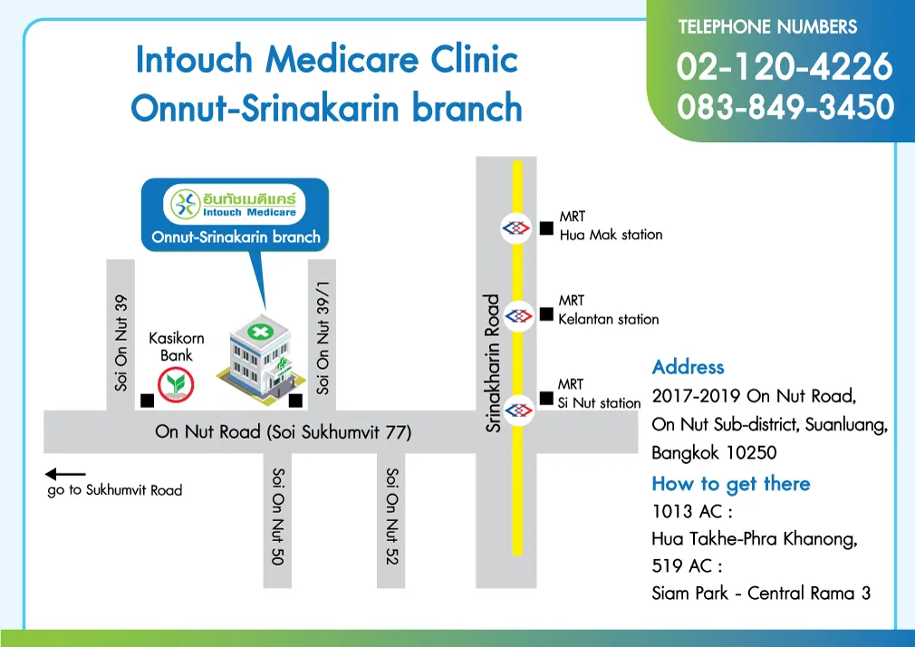 map OnNut-Srinakarin Branch