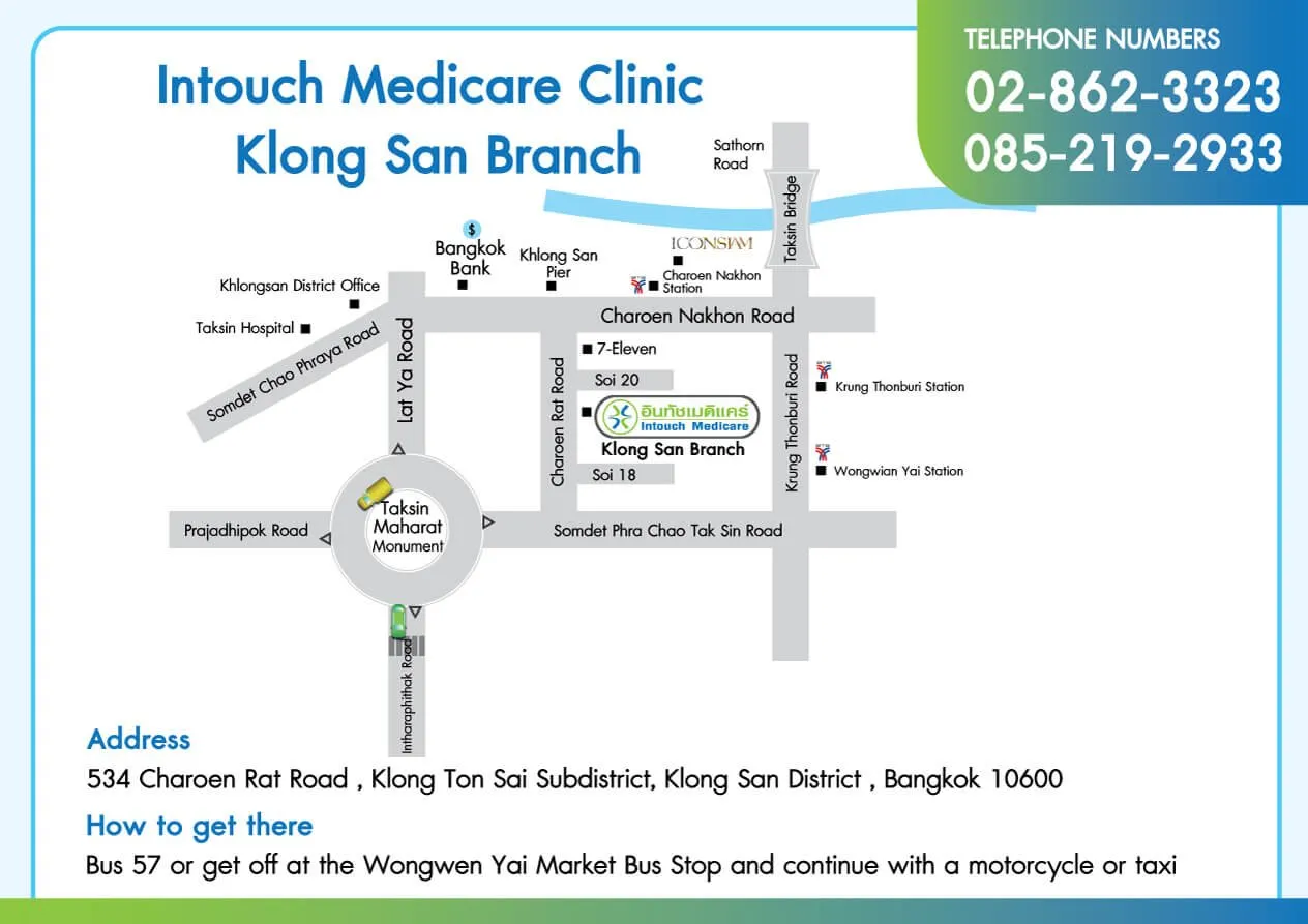 Map of Intouchmedicare Clinic, Khlong San Branch