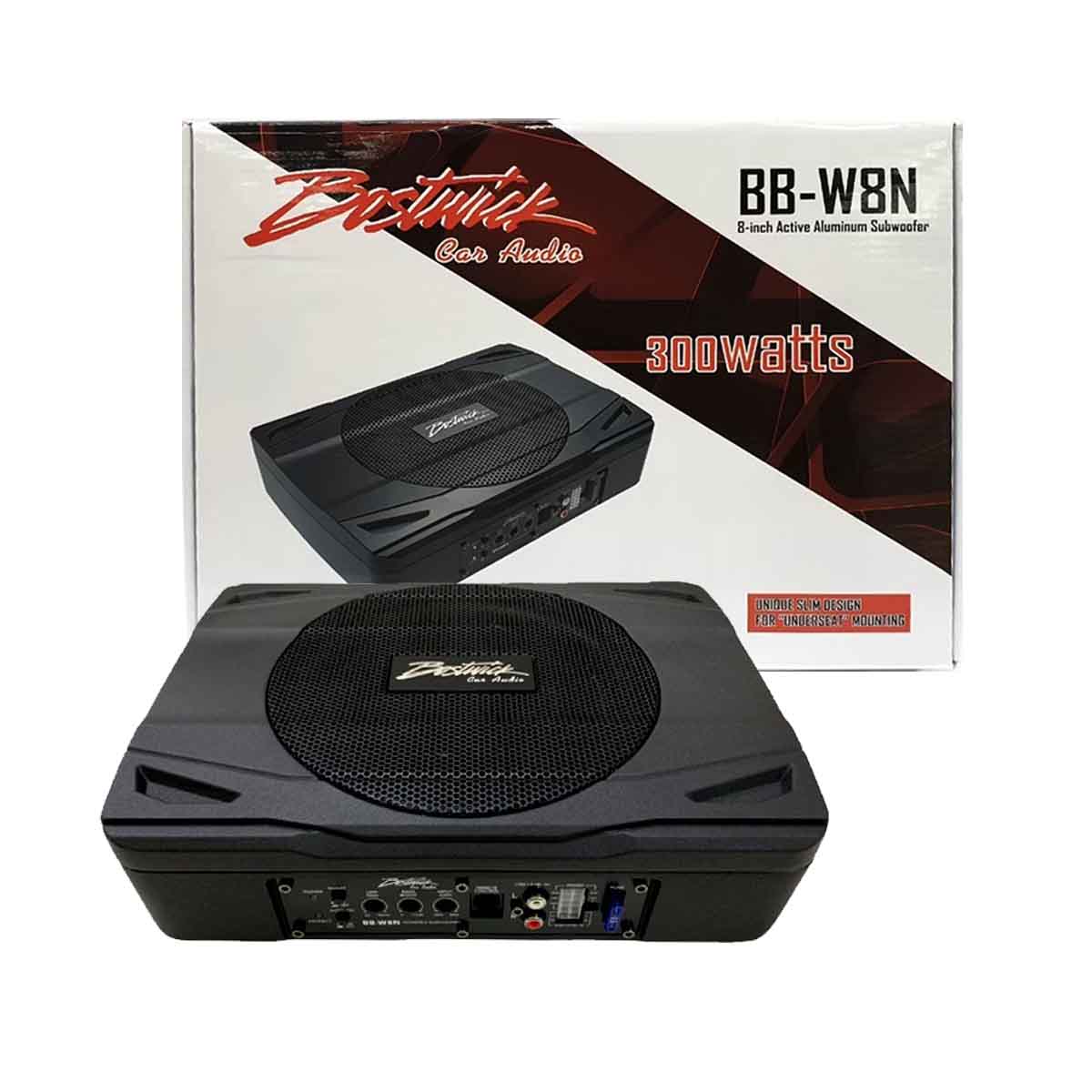 BOSTWICK SUBBOX 8 นิ้ว BOSTWICK รุ่น BOS-W8N กำลังขับ 300W/วัตต์ ให้เสียงเบสกระชับ หนักแน่น เสียงเบสลงลึก