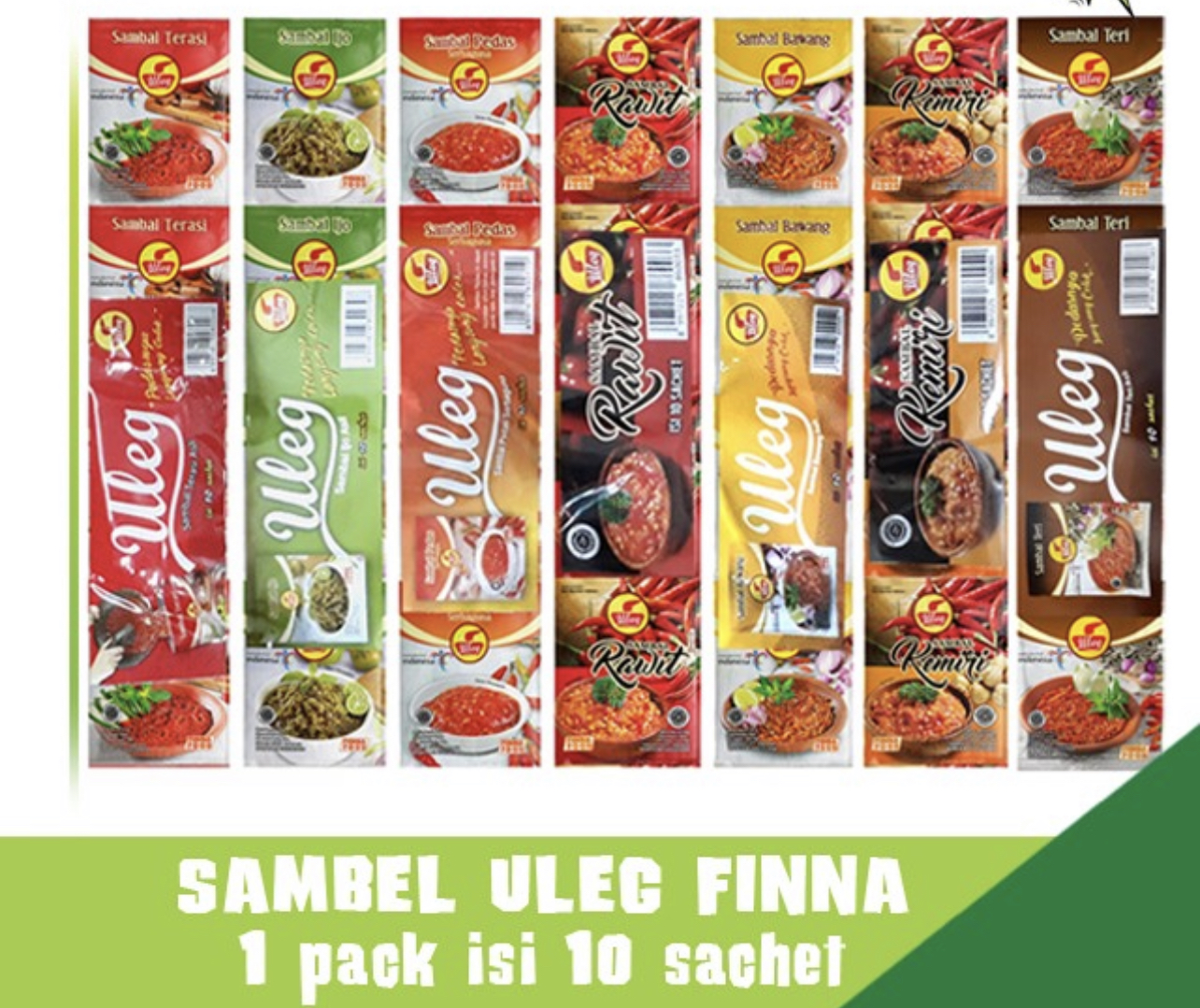 Sambal Uleg Finna Sachet 10 Sachet Waroenganni Sambal Uleg Finna Sachet 10 Sachet Waroenganni