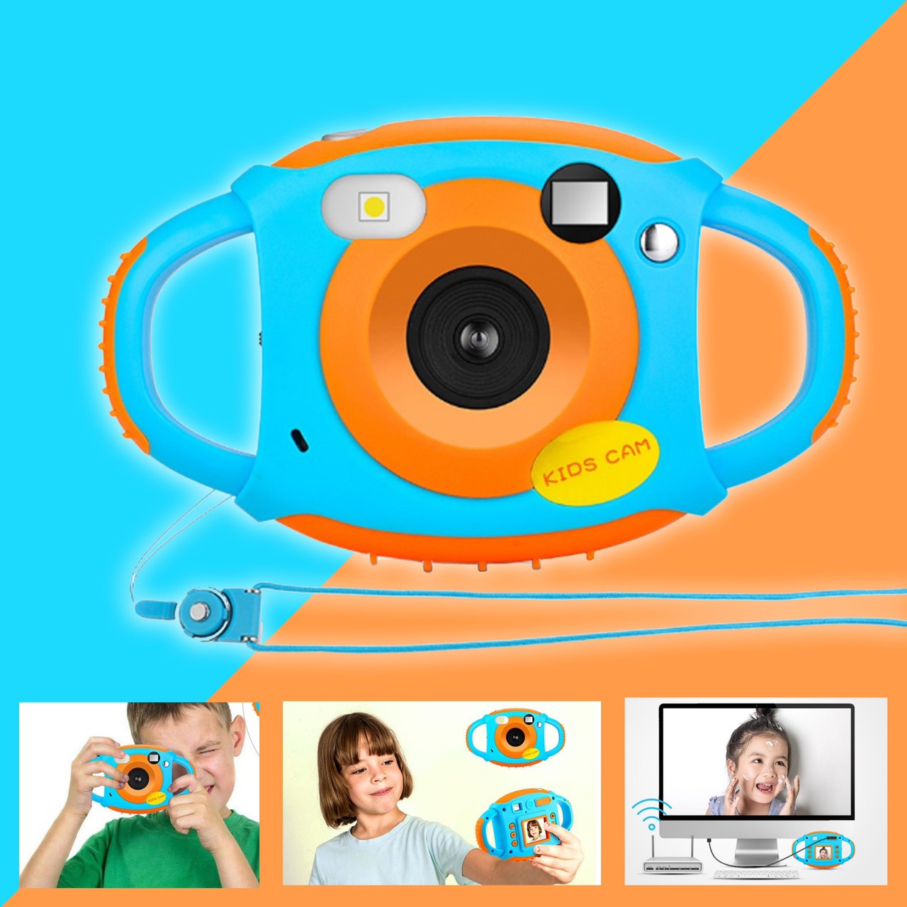 Kids Camera ความจุ 32 GB (ต้องซื้อเมมใส่เพิ่มค่ะ micro sd card) 