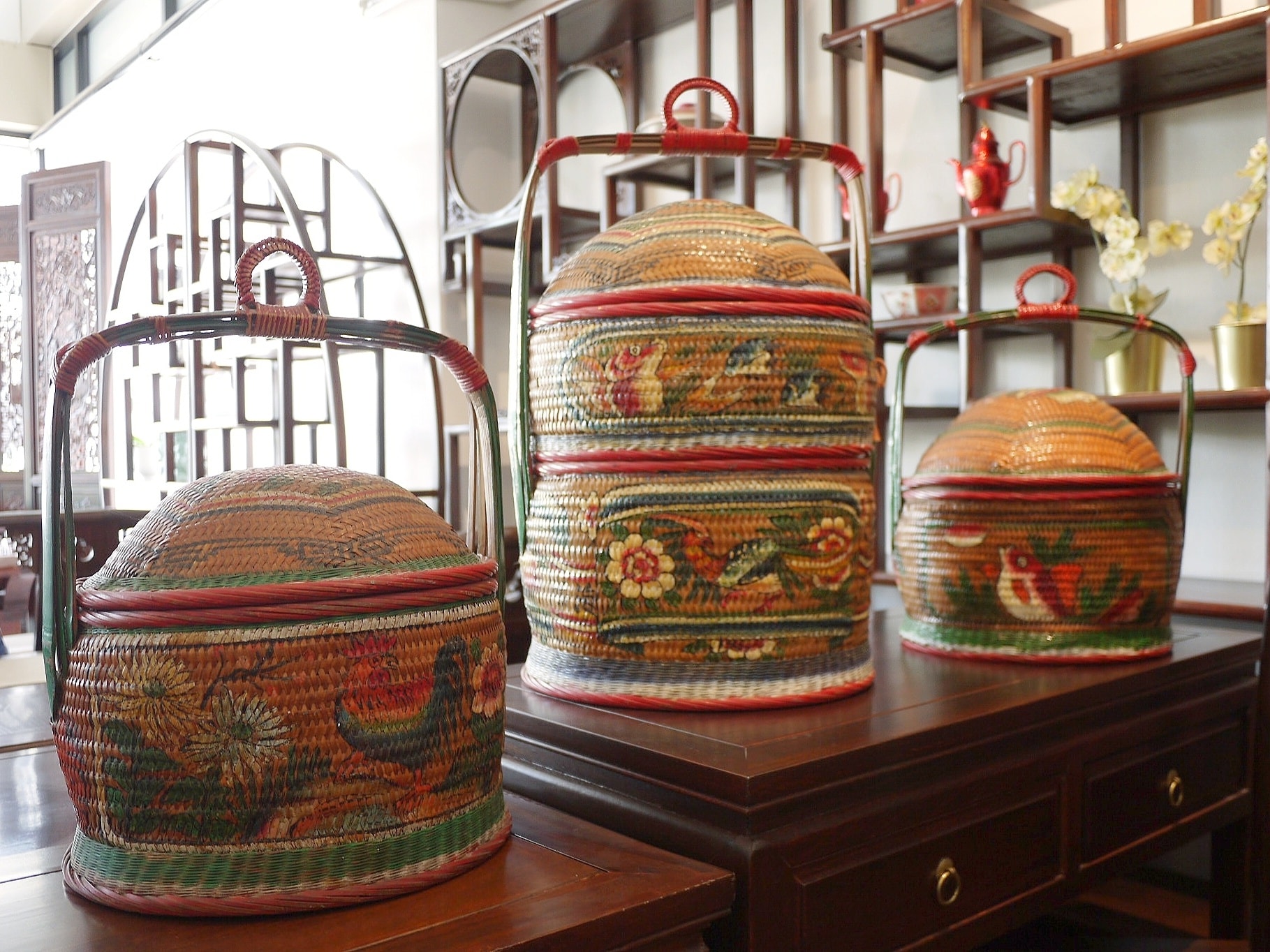 ฮวยน้าตะกร้าจีน traditional chinese wedding basket