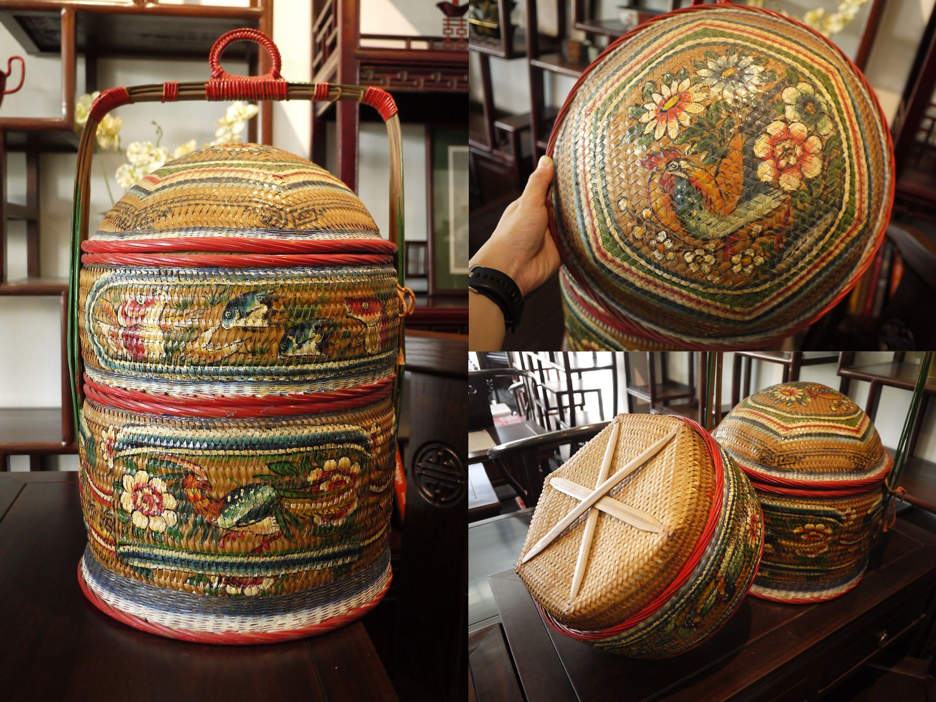 ฮวยน้าตะกร้าจีน traditional chinese wedding basket