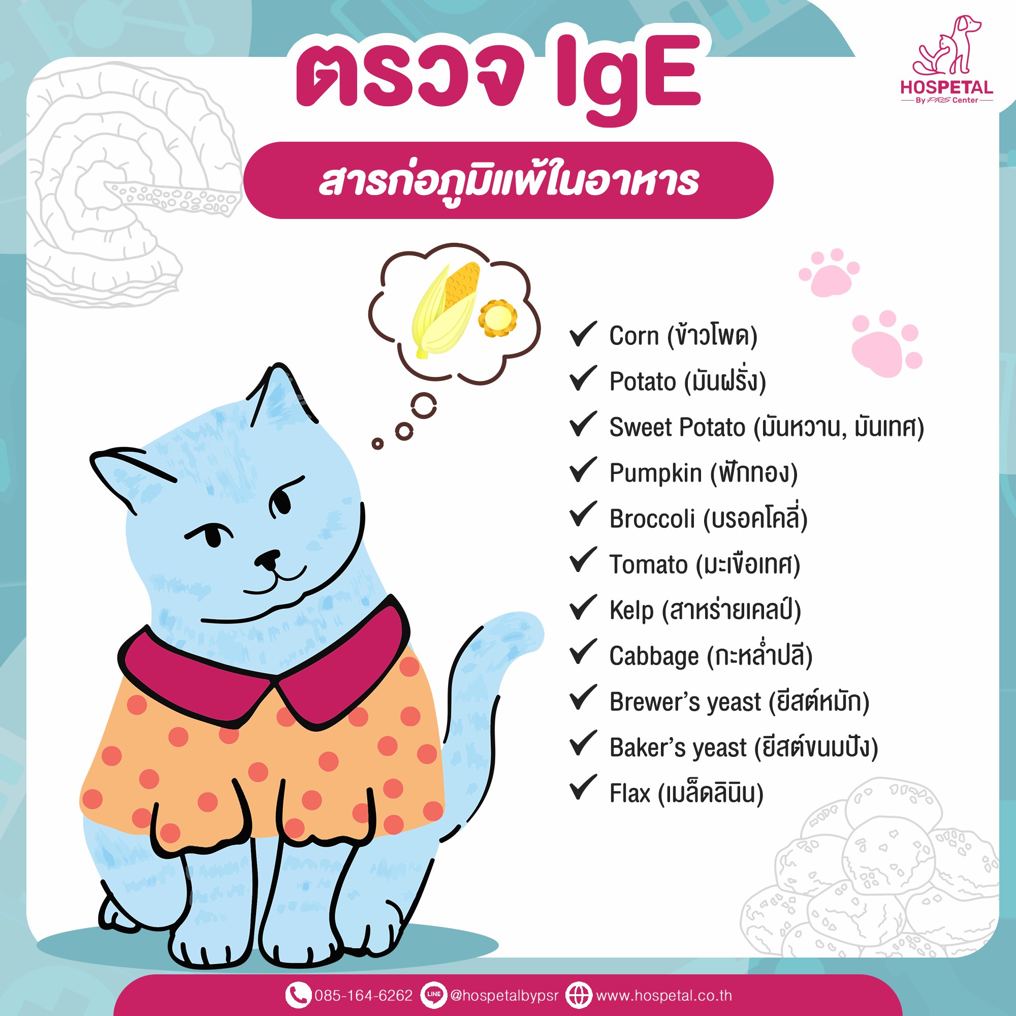 ตรวจภูมิแพ้สัตว์เลี้ยง ตรวจภูมิแพ้สัตว์เลี้ยง