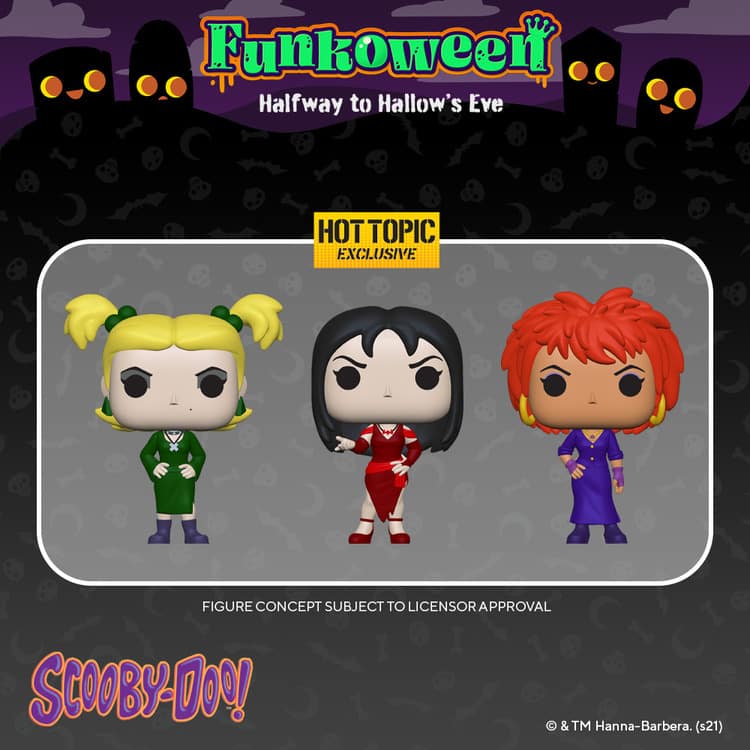 Funko Pop Animation Scooby Doo Hex Girls 3 Pack Hot Topic Exclusive Officetoyss 7833