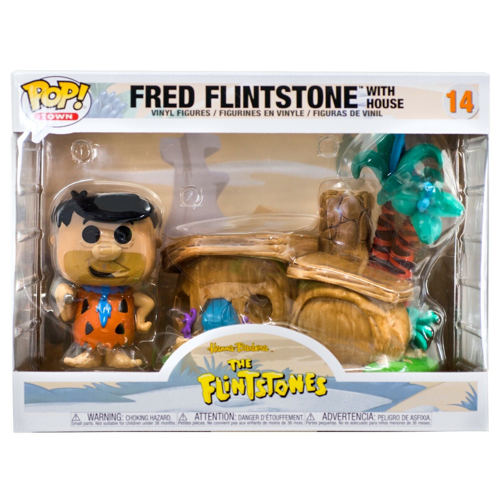 Funko Pop! Town The Flintstones - Fred Flintstone With House - Officetoyss