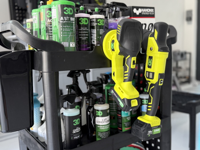 รถเข็นจัดเก็บอุปกรณ์ รถเข็นคาร์แคร์ 3D T02 น้ำยาขัดสีรถ 3D เคลือบแก้ว เครื่องขัดสีรถ