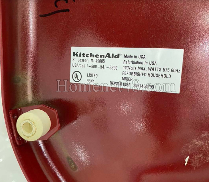 รายละเอียดบนตัวเครื่องตีแป้ง เครื่องผสมอาหาร KitchenAid Mixer