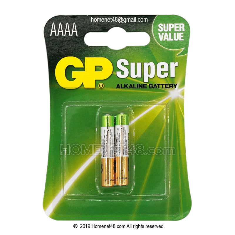 ถ่าน AAAA (4A) อัลคาไลน์ (Alkaline) ถ่านปากกา surface (GP)