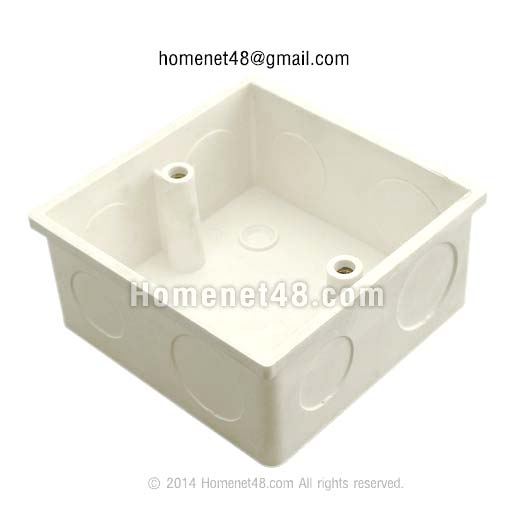 Wall Box, Outlet Box, Plastic Box (2 in 1), grade A, thick