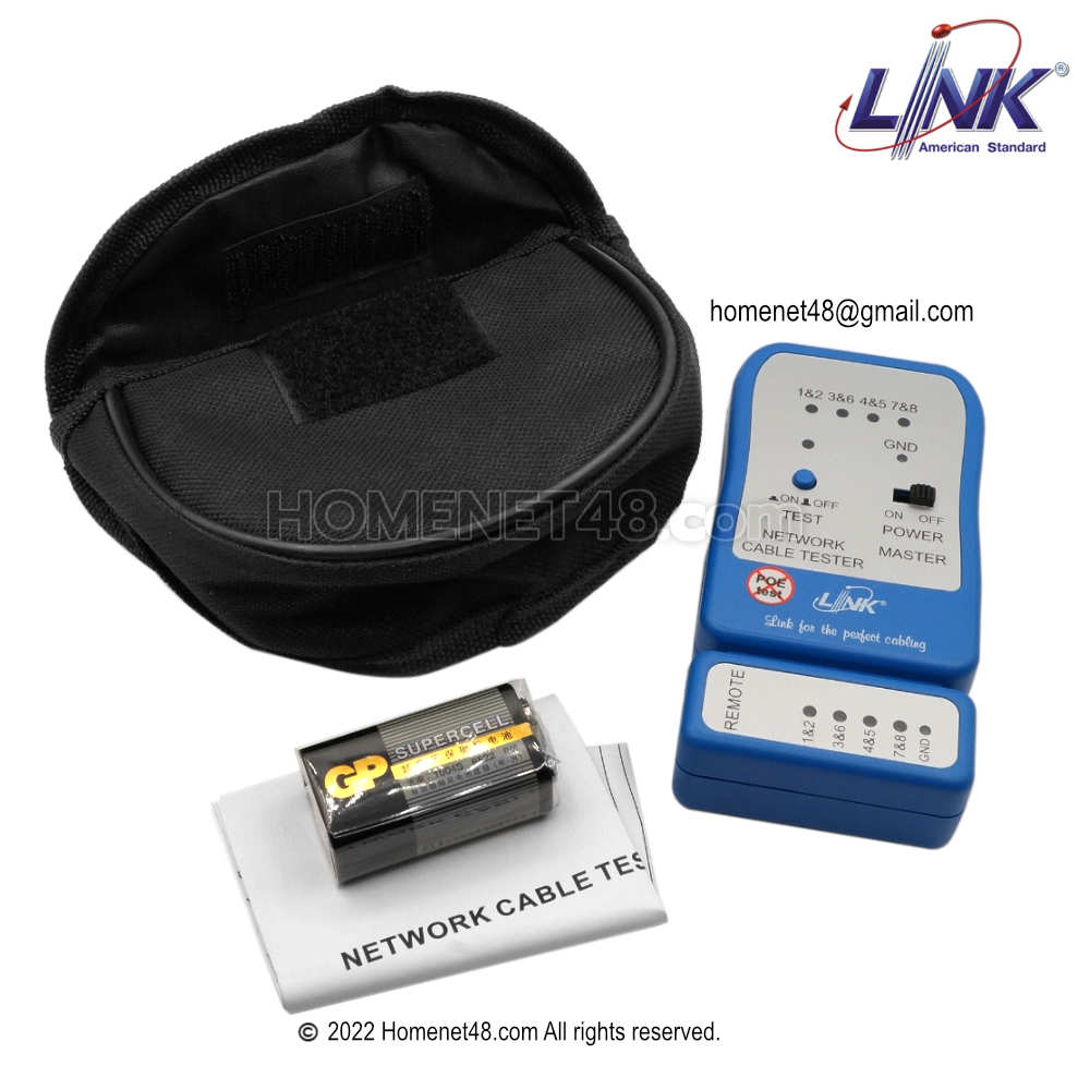 Lan Tester LINK (Genuine) Model TX1302 Free Battery