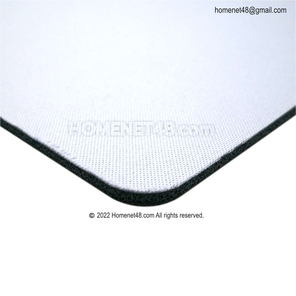 White Rectangle Fabric Mouse Pad for Sublimation (3mm.)