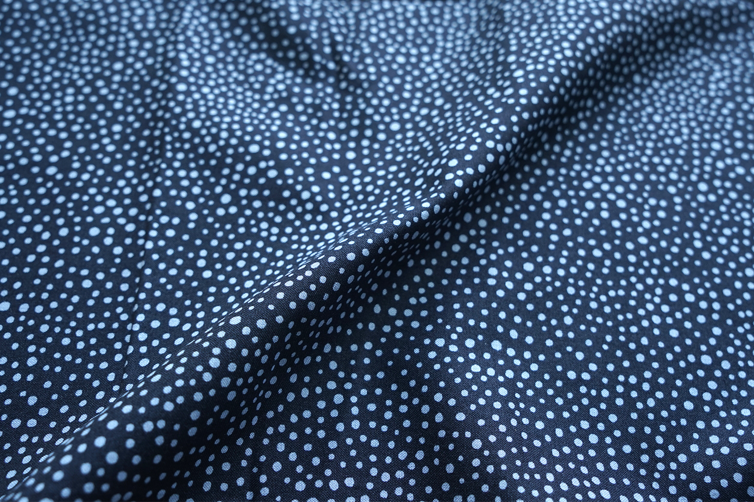 Free Spirits Fabrics Klemscott Seaweed Dot Navy Blue - quilt-republic