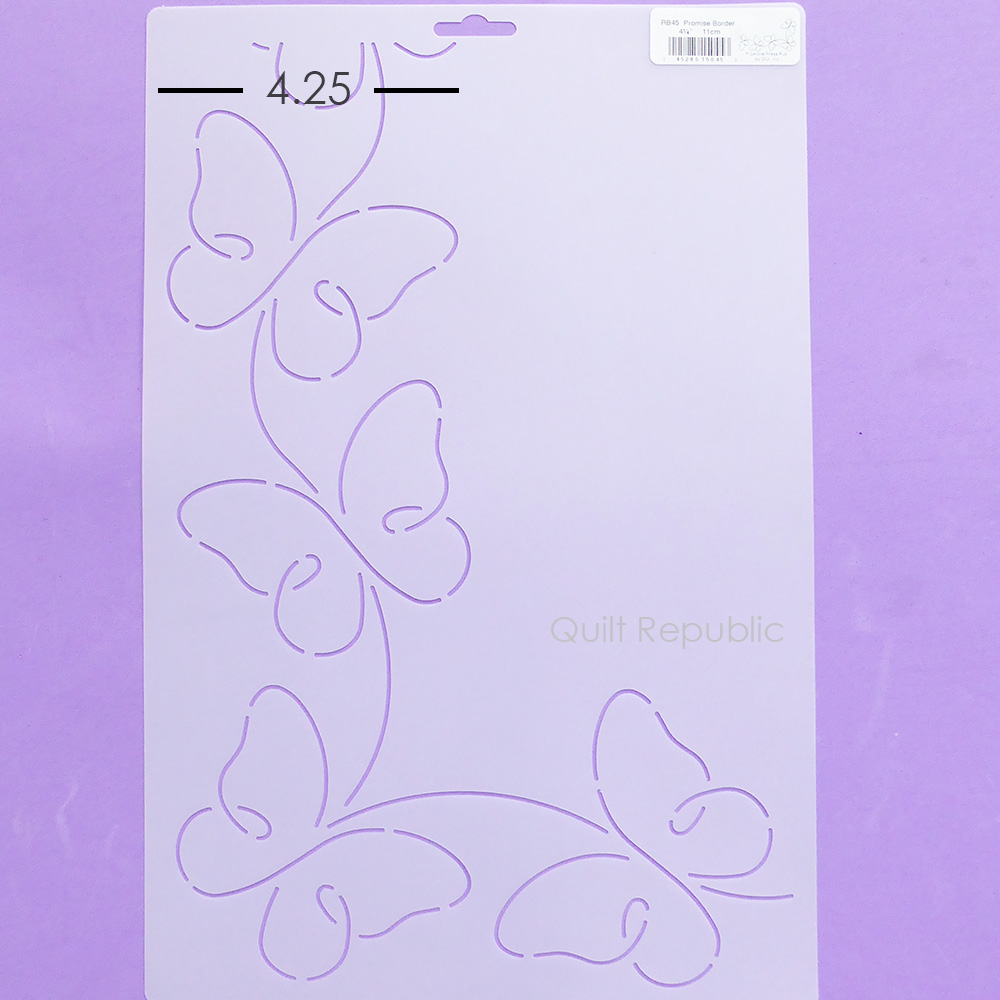 Quilting Creation Stencil Promise Boder 4.5 Inches