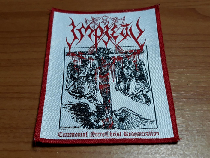 IMPIETY'Ceremonial Necrochrist Redesecration' Woven Patch.