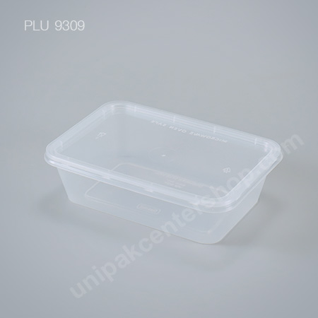 กล่องอาหารเหลี่ยม PP 650 ml + ฝา