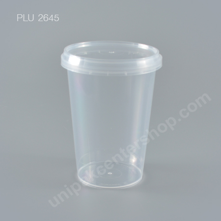 กล่อง Safety Seal ทรงสูง PP + ฝาใส (400 ml)