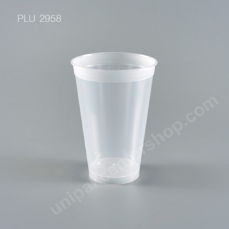 แก้ว น้ำดื่ม Rigid PP แข็งใส 16 oz. ปาก 88 mm