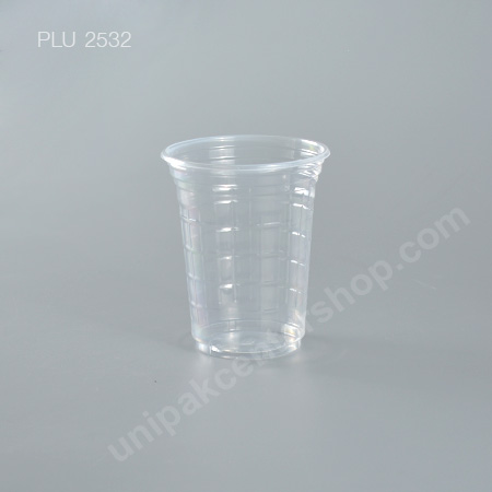 แก้วน้ำดื่ม PP ลายเกล็ดแก้วใส  7 oz  ปาก 70 mm