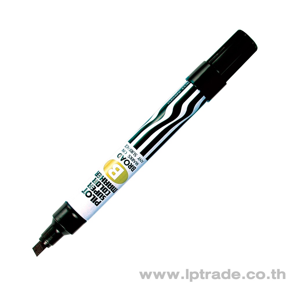 ปากกามาร์คเกอร์ Pilot B หัวตัด สีดำ - Lptrade