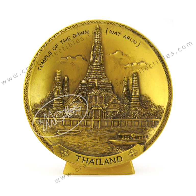  Wat Arun Show Plate - GOLD