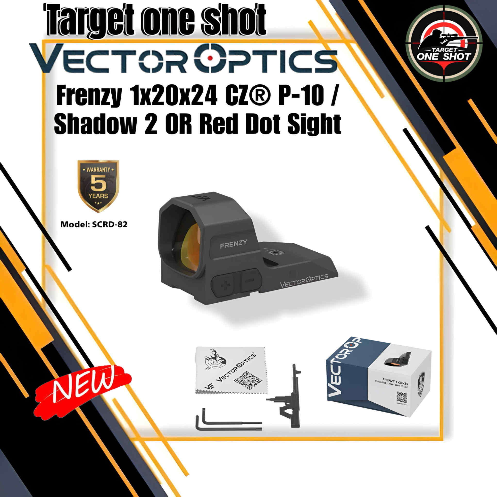 Red dot Vector optics Frenzy-X 1x19x28 GenII Titanium