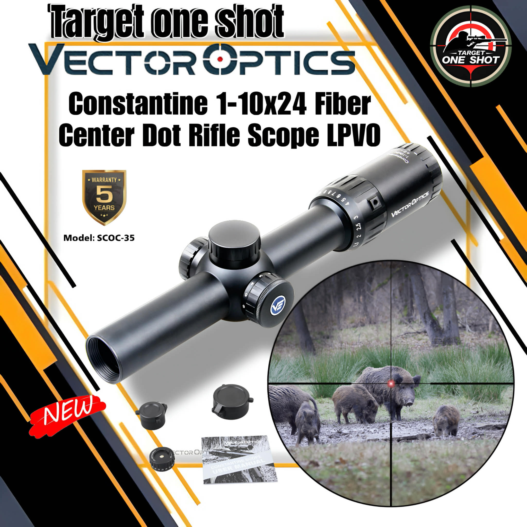 VECTOR OPTICS Forester 1-8x24 SFP FDE Riflescope