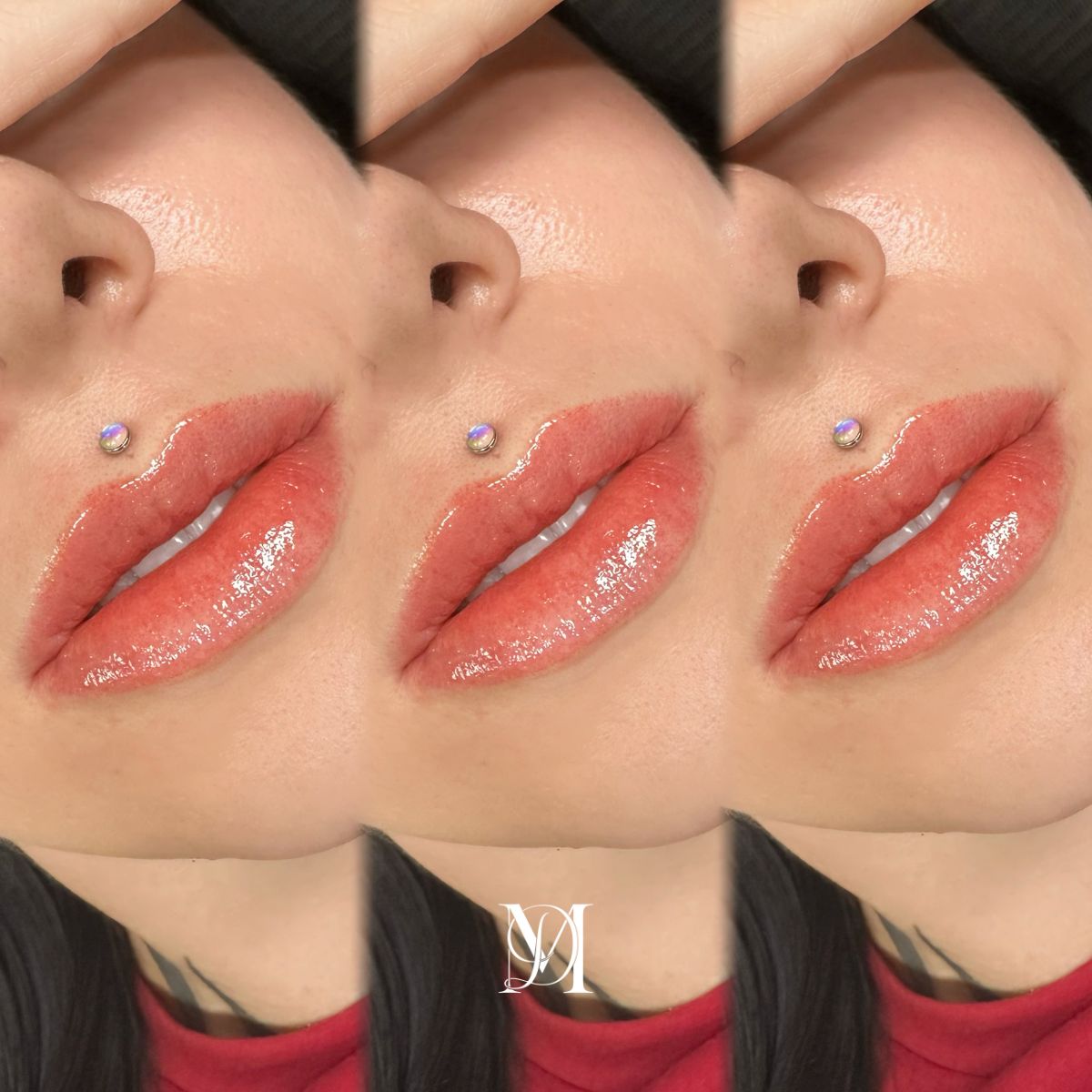 สักปากแก้ปากคล้ำโดยช่างมืออาชีพ Madam Studio Bangkok สีปากดูสว่างขึ้นอย่างธรรมชาติ