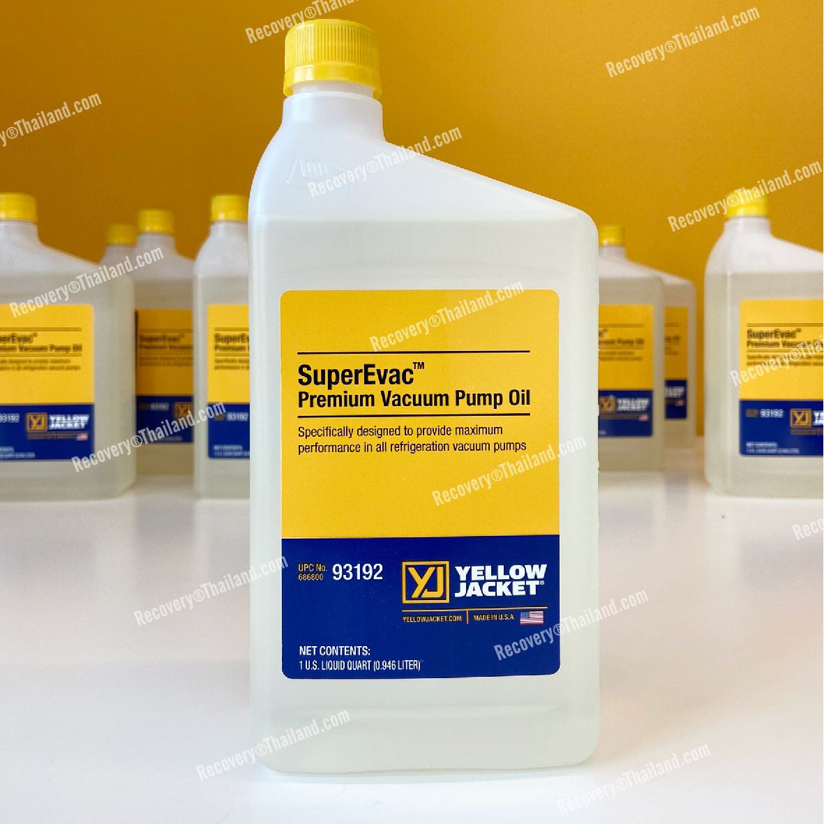 น้ำมันแวคคั่มปั๊ม SuperEvac Premium Vacuum Pump Oil ยี่ห้อ YELLOW