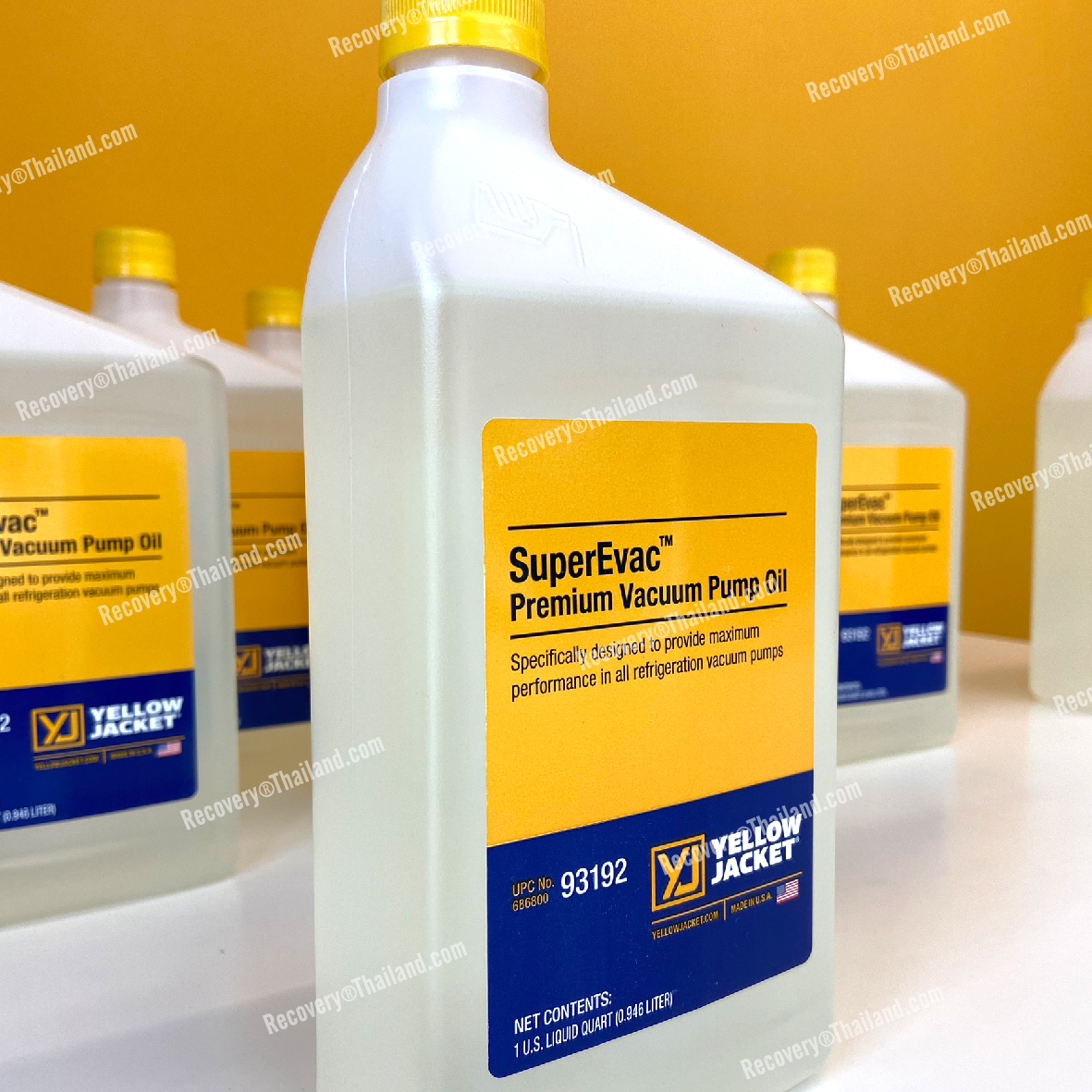 น้ำมันแวคคั่มปั๊ม SuperEvac Premium Vacuum Pump Oil ยี่ห้อ YELLOW