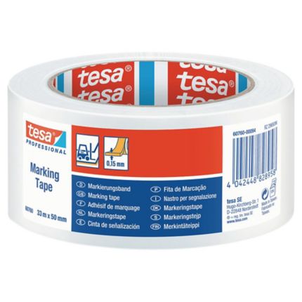 TESA 60760  Floor Marking Tape (White  Size 2" X 33M)