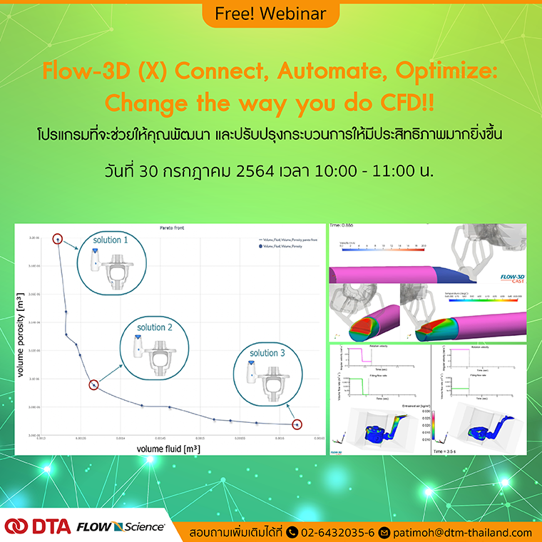 Flow-3D (X) Connect, Automate, Optimize: Change the way you do CFD!!
