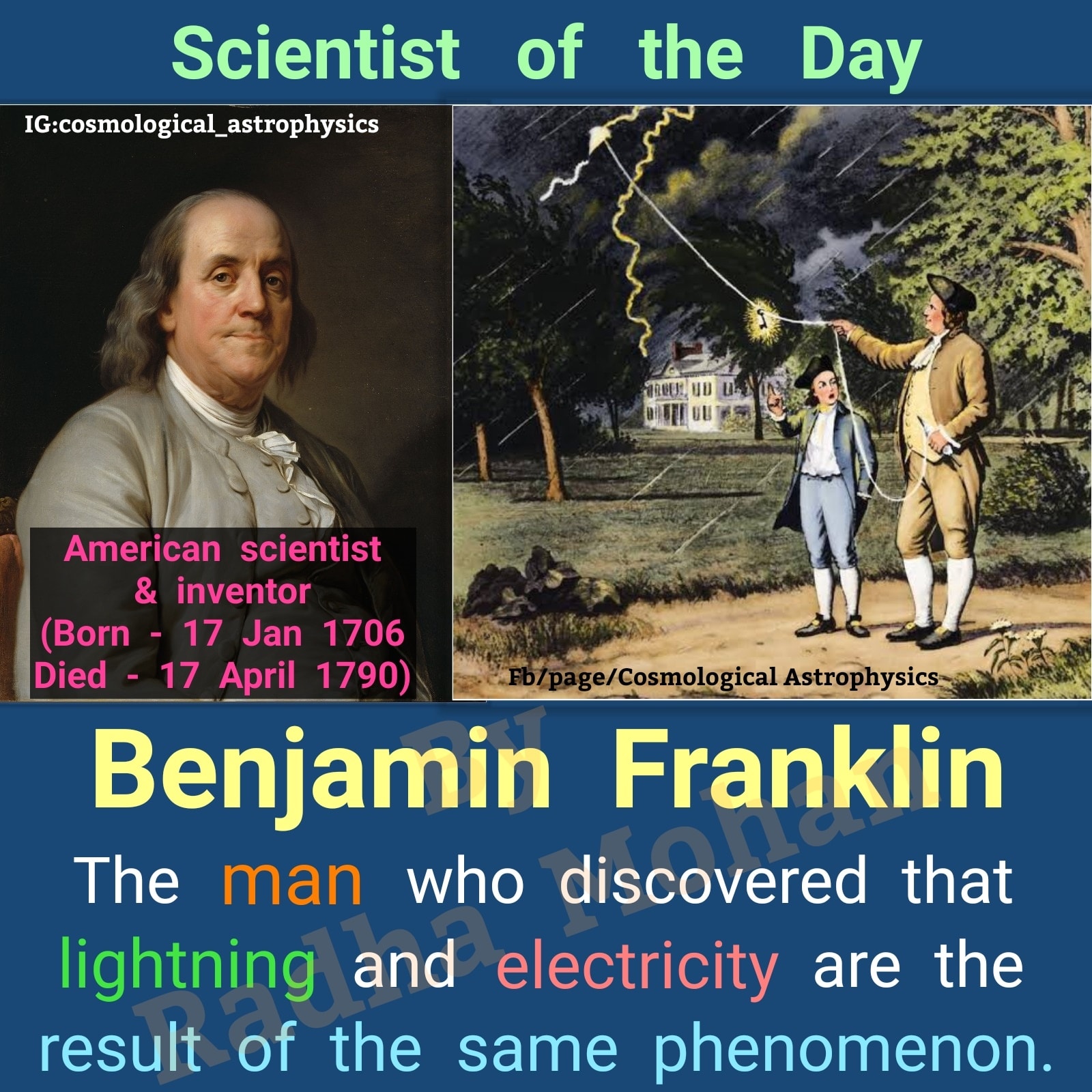 It's the birthday of #BenjaminFranklin, the man who made important