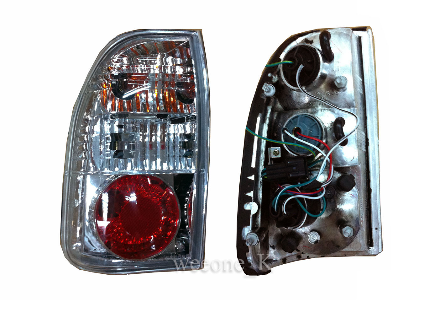 K1AutoParts Crystal Donut Rear Taillights Tail Light Lamps For Mitsubishi L200 Animal Warrior Strada 1995-2005 
