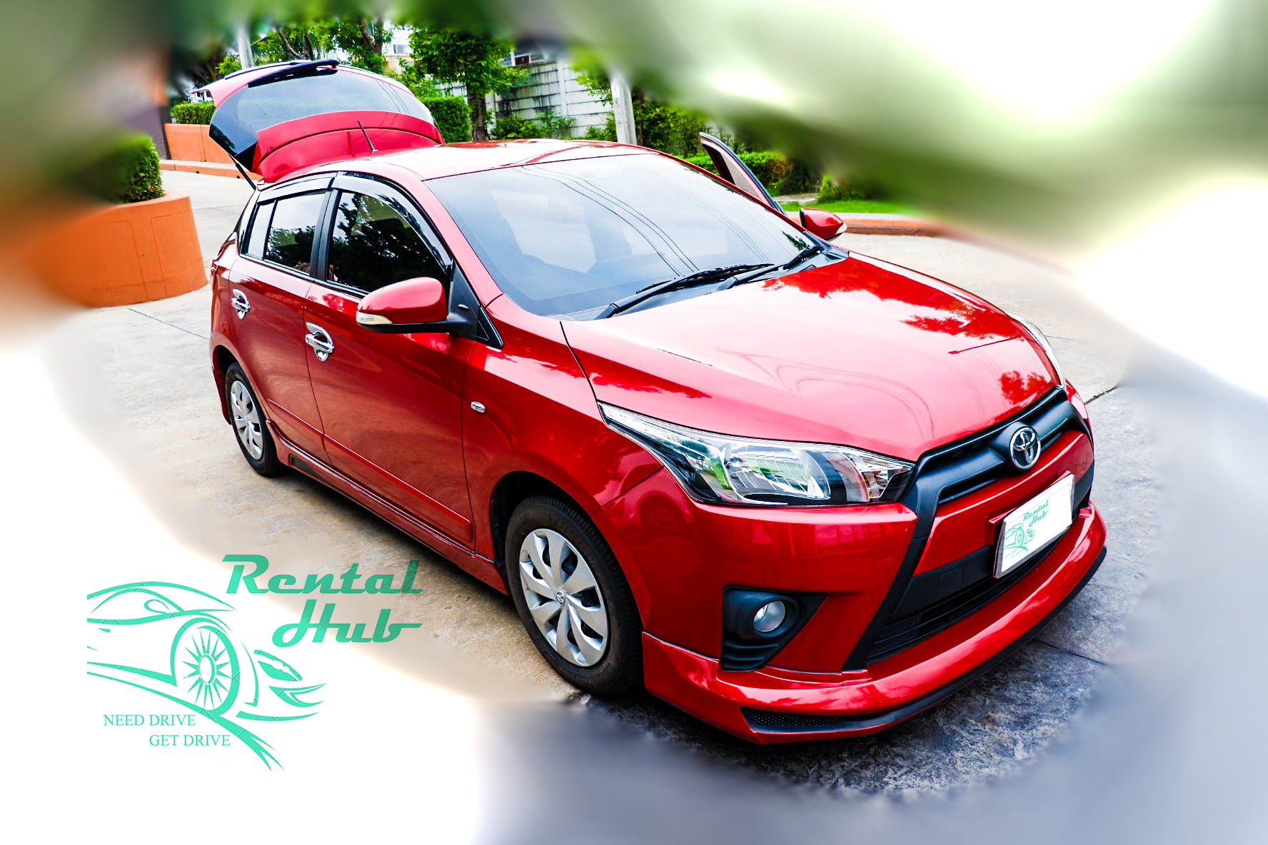 Toyota Yaris (Hatch back) - Red