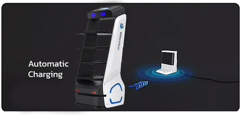 หุ่นยนต์เสิร์ฟอาหาร KEENON ROBOT รุ่น (T5) หุ่นยนต์เสิร์ฟอาหาร